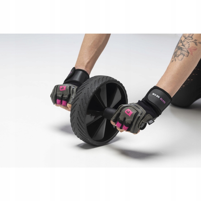 Ролик для віджимань IQ POWERPUMP WHEEL BLACK/SILVER