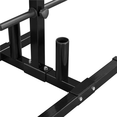 Стійка для гантелей Yaheetech - дерев'яний підсвічник для гантелей, стійка для ваги з 6 стієк, 28 мм, сталь, максимальне навантаження 400 кг