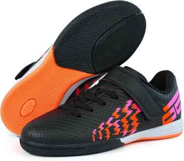 Дитячі футзальні кросівки JABASIC для залу, чорно-помаранчеві, 37 EU