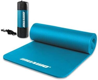 Мат для тренувань Muawo Premium: фітнес, йога, гімнастика | антиковзаюча, товста, довга | 190 x 100 x 1,5 см