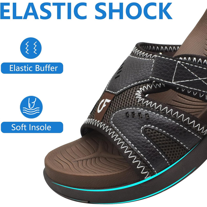 Чоловічі спортивні сандалії COFACE для відновлення після навантажень, підтримка склепіння стопи, ортопедичні, для чоловіків, розмір 40-48, колір коричневий