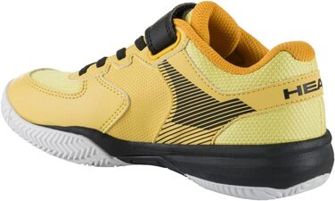 Дитячі тенісні кросівки Head Kinder Sprint Velcro 3.0 для дітей, 32 EU, чорний, банан
