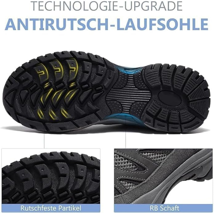 Черевики для хайкінгу чоловічі Outdoor, трекінгові, чорні, 43 EU. Зручні, дихаючі, з антиковзкою підошвою.