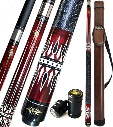 Кю Pool Cue Stick: професійний більярдний кий з наконечником 13 мм, довжиною 58'', з канадського твердого клену. Кольори: синій, червоний, зелений. Вага: 21 OZ. Комплектація: чохол, захист суглоба.