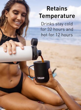 Термобутилка Camelbak Chute Mag 1 л, нержавіюча сталь, чорна, вакуумна ізоляція