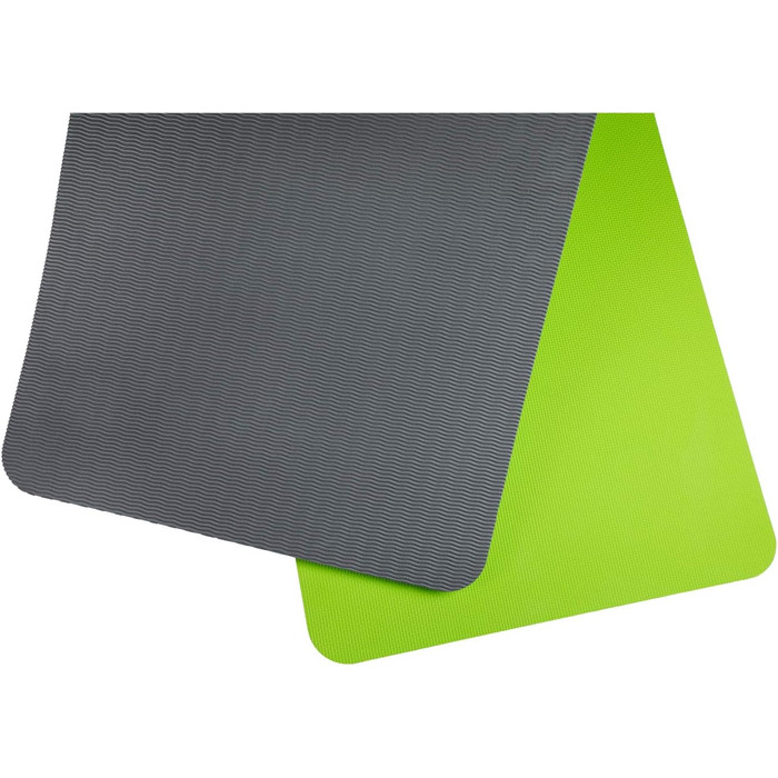 Гімнастичний килимок top | vit® 190x60x1,5 см, без латексу, нековзкий, міцний, для фітнесу, яблучний/антрацит