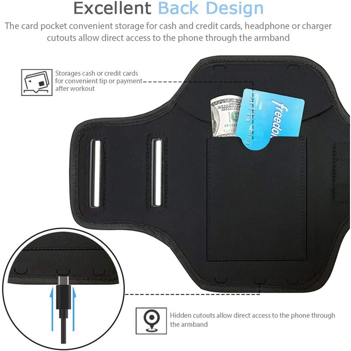 Спортивний браслет для Samsung Galaxy S25/S24/S23/S22/S21 Ultra (5G) JEMACHE, чорний