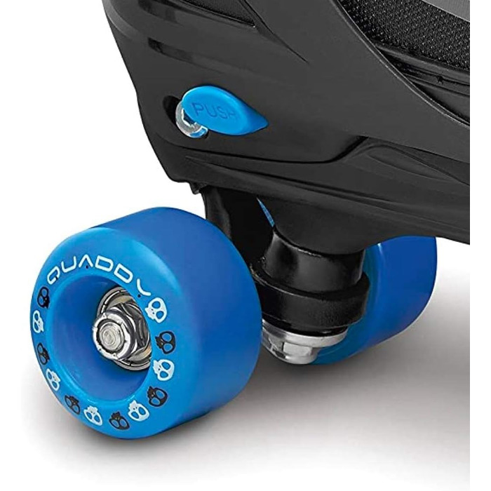 Роликові ковзани Roces Kinder Quaddy для хлопчиків, регульовані розміри 30-33, чорно-синій