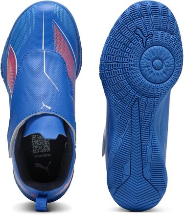 Дитячі футбольні бутси PUMA Ultra 6 Play V It Jr - блакитний, білий, червоний (3.5)