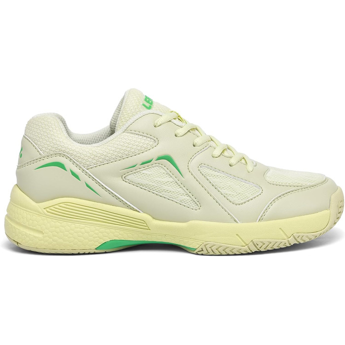 Жіночі тенісні кросівки P601 - неслизькі, з амортизацією, стабілізуючі, дихаючі, біло-фіолетові (40.5 EU, лимонно-жовті)