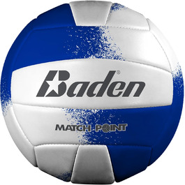 Волейбольний м'яч Baden Match Point для вулиці та відпочинку (розмір 5) - Royal Blue/Weiß