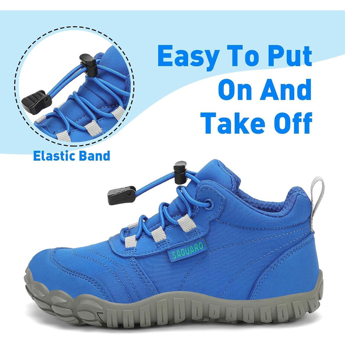 Дитячі шкарпетки-мокасини Saguaro для ходьби, дихаючі, неслизькі, легкі, розмір 26-36 (31 EU, блакитний New)