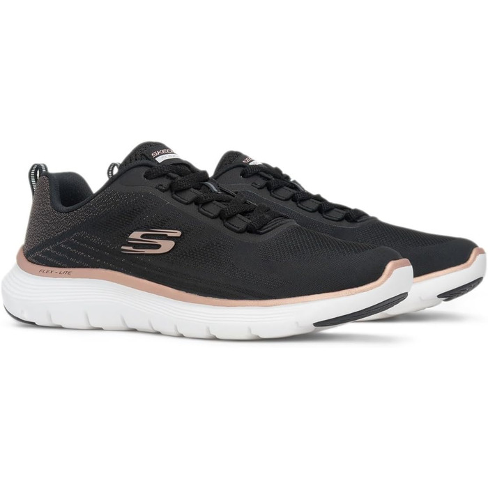 Жіночі кросівки Skechers Flex Appeal 5.0 чорні, дихаючі спортивні кеди, розмір 42 EU