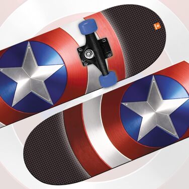 Скейтборд Mondo Toys Captain America, 9-шарова дошка, PVC-колеса, 80x20 см