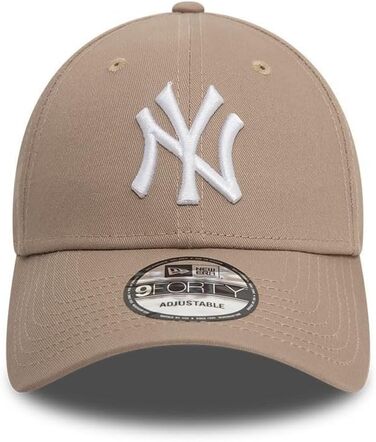 Кепка New Era New York Yankees MLB League Essential Hellbraun Weiß Verstellbare 9Forty - універсальний розмір