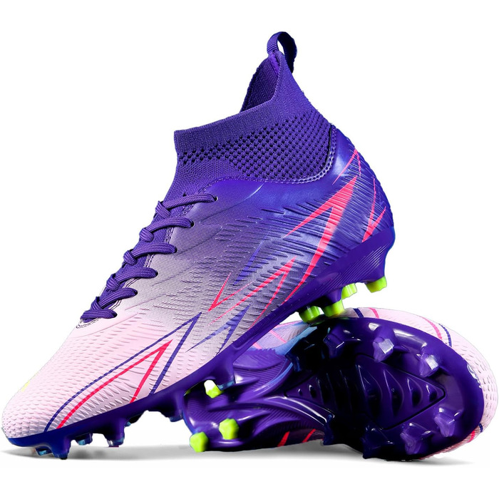 Чоловічі футбольні бутси з високим верхом для штучного поля, дитячі, розмір 43 EU, фіолетові