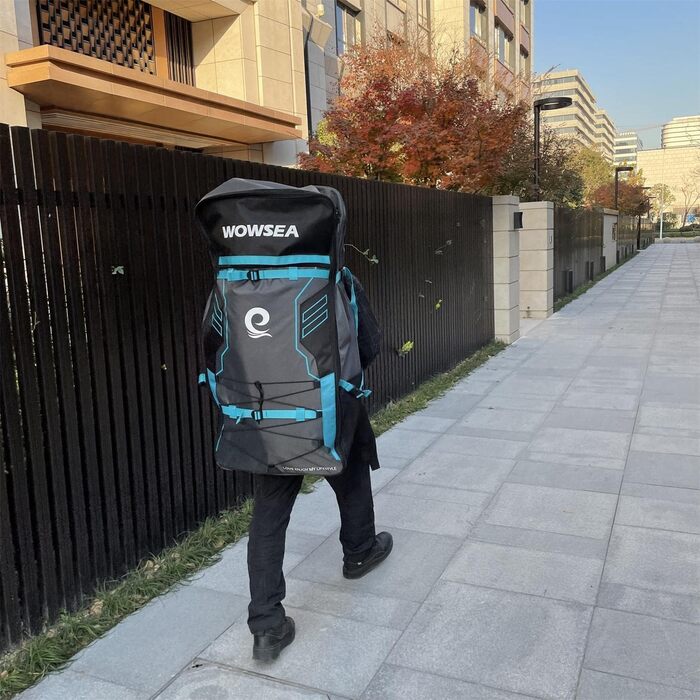 Надувна SUP-дошка WOWSEA Pioneer P1/P2, 245×76×12,7 см, комплект аксесуарів, блакитна, міцна та стійка для відпочинку та спорту