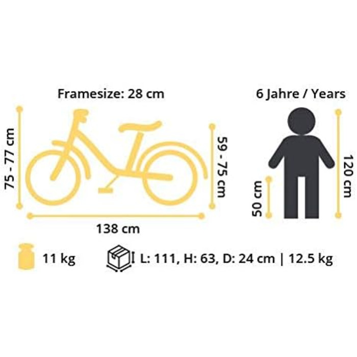 Дитячий гірський велосипед BIKESTAR 20 дюймів, алюмінієвий, 7-ступінчаста Shimano, дискові гальма, амортизаційна вилка, для дітей 6-9 років