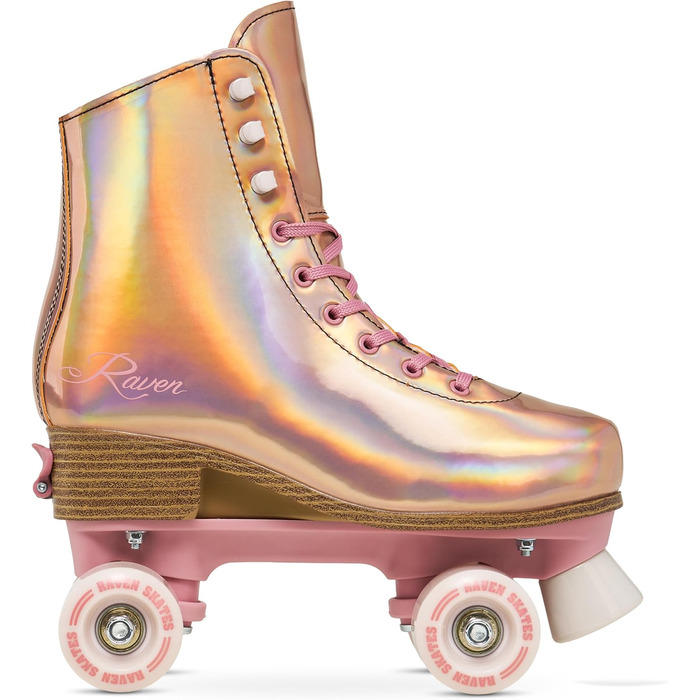 Роликові ковзани RAVEN для дітей та дорослих, регульовані (35-38, Holo Coral)