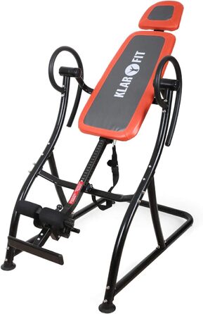 Інверсійний стіл Klarfit Relax Zone Comfort для розтягування хребта, регульований тренажер до 150 кг, для всіх вікових груп, легка збірка