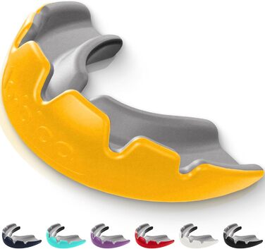 Захист для зубів та рота Lobloo SLICK для контактних видів спорту: MMA, хокей, футбол, регбі. Каппа з подвійною щільністю, універсальний розмір (14+), чорний (Medium 10-13 років, помаранчевий)