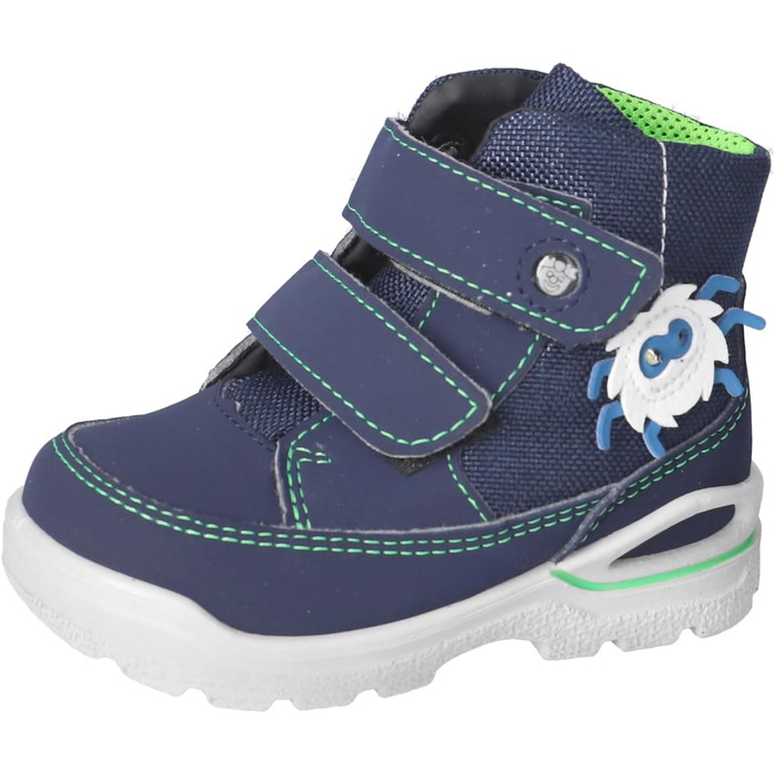 Зимові черевики RICOSTA JAN для хлопчиків, дитячі черевики для перших кроків, ширина середня, знімний супінатор, Sympatex, світловідбивачі, 23 EU, колір: блакитний