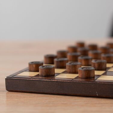 Шаховий набір ручної роботи для жінок | Master Of Chess | Шахівниця 32 см | Розкішна складана шахівниця з 100 полів, шашки, світлий колір - набір для шахів для дітей та дорослих