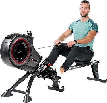 Велоергометр AsVIVA RA14 складний для дому – 13 кг, тиха магнітна система гальмування, 8 рівнів опору, кардіо та силові тренування, мультифункціональний комп'ютер, сумісний з Kinomap App