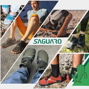 SAGUARO Unisex Барфут взуття для активного відпочинку та тренувань помаранчевого кольору, розмір 44 EU