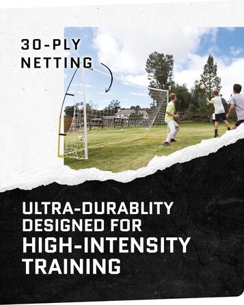 Футбольні ворота та сітка SKLZ Quickster 12x6 футів, мобільні
