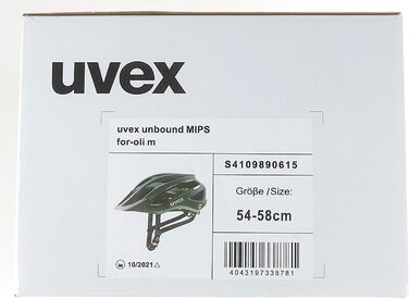 Велошолом UVEX Unbound MIPS для MTB, захист, індивідуальна підгонка, 54-58 см, оливковий матовий