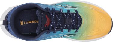 Кросівки Saucony Kinvara 13 для дівчаток та хлопчиків (синьо-жовті, 10.5 US Big Kid)