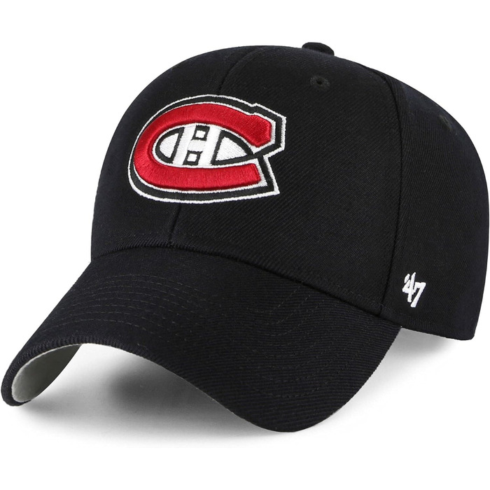 Кепка 47 Montreal Canadiens чорного кольору NHL, модель Most Value P. Cap 55-62