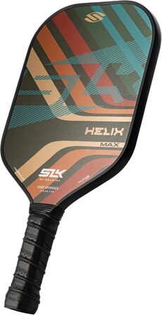 Преміальна ракетка для піклболу SLK Helix Pro 2024, гібридне покриття з карбону та скловолокна, термоформований карбоновий сердечник, неперевершений контроль, рифлена поверхня