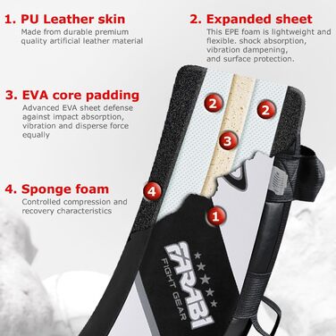 Накидка для ударів Farabi Sports MMA, Муай Тай, Кембо, Кікбоксинг. Чорно-біла ціль для тренувань. 1 шт.