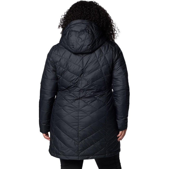 Жіноча зимова куртка-пальто Columbia First Generation Heavenly Long Hooded Jacket, чорна, розмір L