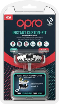 OPRO Instant Custom-Fit Захисна Капа для Ротa, індивідуальна, преміум комфорт і захист, для регбі, боксу, хокею, MMA