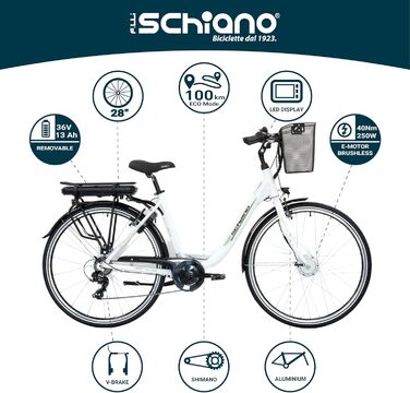 Електровелосипед F.lli Schiano E-Moon 28