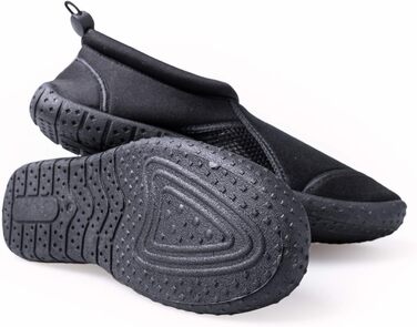Чоботи для плавання / Водні черевики з неопрену (чоловічі та жіночі) | З шнурком | Легкі та зручні | Розміри 36-45 | Чорний, блакитний