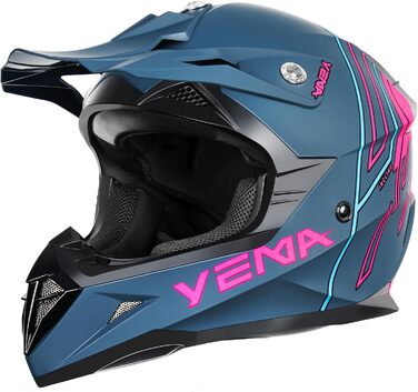 Мотокросовий шолом Yema YM-915 для ендуро, MTB, BMX, квадроциклів, повнолицевий, сертифікат ECE, для дорослих, чоловіків та жінок