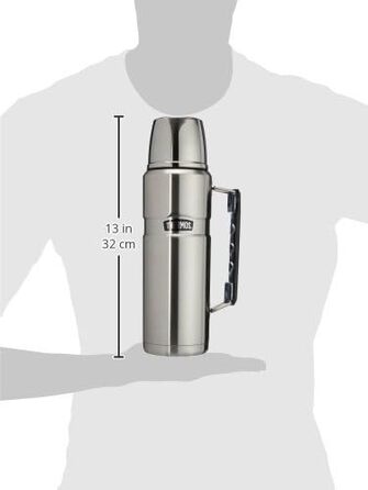 Термос Thermos Stainless King 1,2 л з ручкою, матова нержавіюча сталь