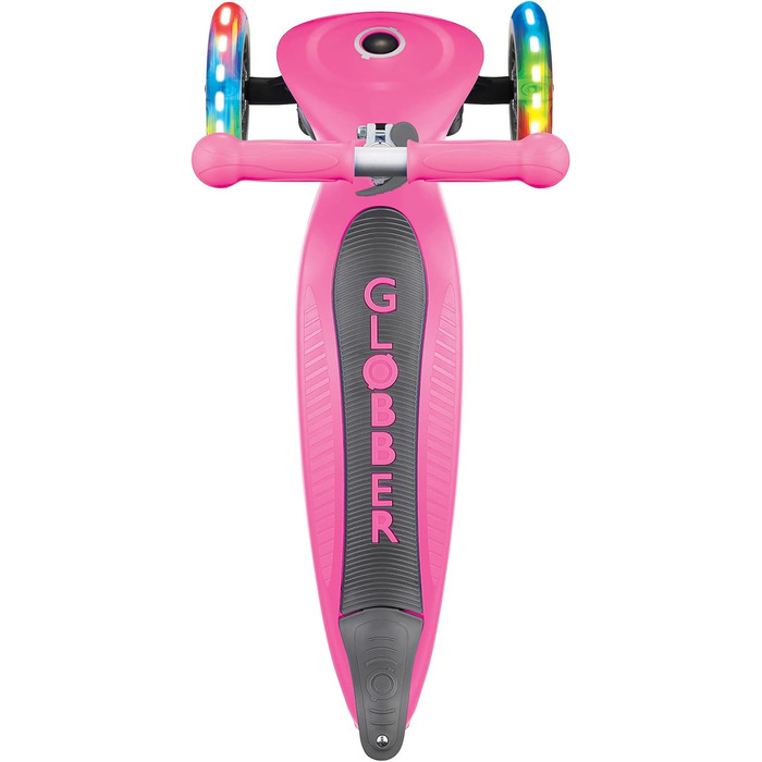 Дитячий самокат GLOBBER Primo Foldable Lights, 3 колеса, регульована висота, LED підсвітка, колеса 120/80 мм, ABEC 5