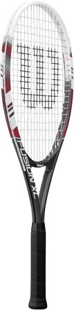 Тенісна ракетка Wilson Fusion XL, алюмінієва, баланс у руків'ї, 291 г, довжина 69,9 см, розмір ручки 3