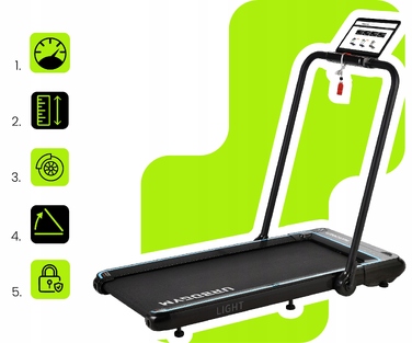 Складана електрична бігова доріжка для дому та офісу Urbogym Light (1-12 км/год)