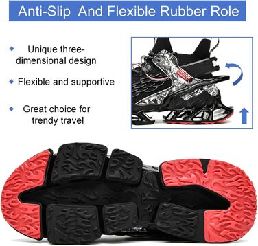 Чоловічі бігові кросівки для вулиці: легкі, зручні, дихаючі, з неслизькою підошвою. Ідеальні для занять спортом, фітнесом, джогінгом. Колір: білий (43 EU, чорний)