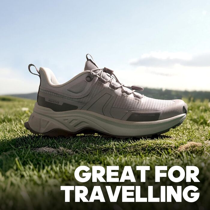 Жіночі трекінгові черевики NORTIV 8 - легкі, дихаючі, сітка, для хайкінгу, туризму, роботи (41.5 EU, світло-фіолетовий)