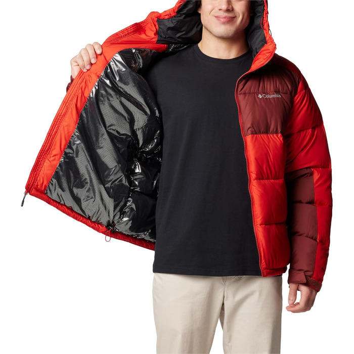 Куртка Columbia Pike Lake 2 Hooded Jacket чоловіча, червоно-пряна (S) - легка степлена куртка з капюшоном