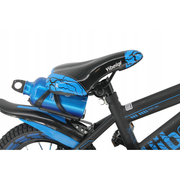 Дитячий велосипед 16 дюймів для хлопчика з кошиком, синій