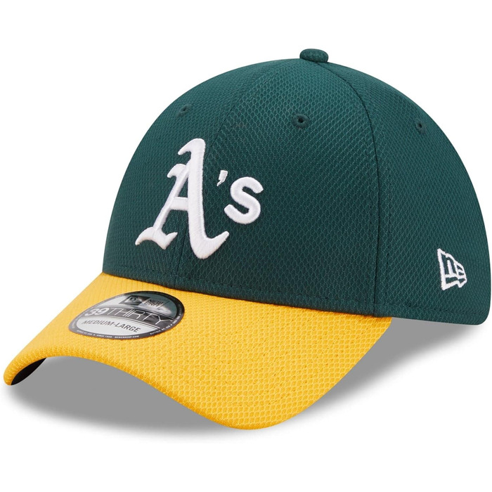 Кепка New Era Oakland Athletics MLB Diamond Era DarkGreen 39Thirty Stretch - XS