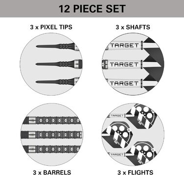 Дротики Target Chris Dobey Hollywood Action 90% Softdarts, м'який накінечник